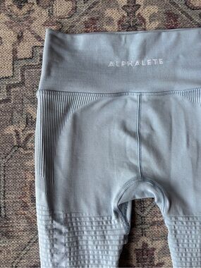 Alphalete Light Blue Seamless High-Waist Leggings